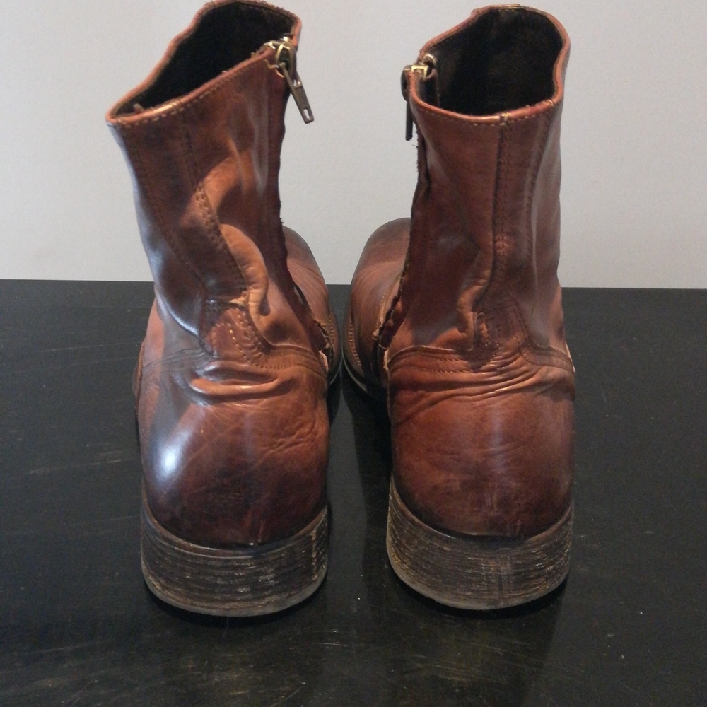To Boot Brown Leather Boots Men's Size 8 1/2 - Picture 3 of 9